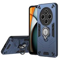KEYSION Atsparus smūgiams šarvų dėklas, skirtas Xiaomi Redmi 14C minkštas silikonas + kompiuterio kameros apsauginis žiedas, telefono galinis dangtelis, skirtas Redmi 14C for Redmi 14C mėlyna