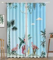 Various Cute Animal Style High Blackout Curtains Many Different Colors Pattern Thick Blackout Bedroom Drape Living Room Curtain W55 X H120cm X 2&Grommet Top white