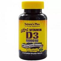 Nature's Plus -ULTRA VIT D3 5,000 IU + RESV TAB 90
