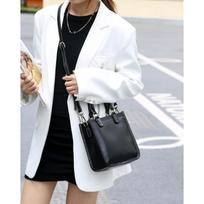 Genuine Leather Women's Shoulder Bag Large Capacity Crossbody Head Layer Cowhide Tote Bag kava/raudona