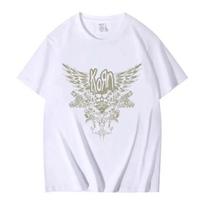 Rock Grupės Korn Grafinis Spaudinys Marškinėliai Vasariniai Unisex Unisex Vintažiniai Laisvalaikio Marškinėliai Unisex Mados Dydeli Streetwear Unisex Medvilniniai Marškinėliai L