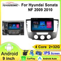 Carplay Android Auto Radio For Hyundai Sonata NF 2009 - 2010 Car Stereo Multimedia Player DSP Navigation GPS 2 Din DVD 4 core 1GB+32GB carplay