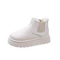 Mada 2024 Moteriški Batai Guminis Storas Padas Neslystantis Platforma Ankle Boot Pliušiniai Šilti Sniego Batai Moterims Žieminiai Medvilniniai Batai Botas Mujer 36