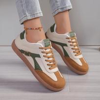 Fashion 2024 New Ladies Green Sneakers Soft-soled Comfortable Shoes Women Leisure Joker Fashion Shoes Tenis Feminino Zapatillas Mujer 36 žalia