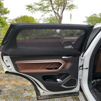 Poros automobilio šoninio lango skėtis nuo saulės UV apsaugantis skydas, tinklelis, apsaugantis nuo uodų, juodas saulės spindulių privatumas, sulankstoma užuolaida gray