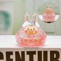 Acrylic Into The Oil Tata Quicksand Ornament Glow-In-The-Dark Explosive Flash Quicksand Bottle Toys Ornament rožinė