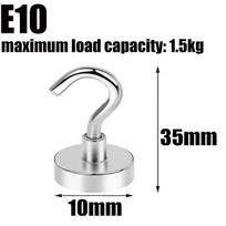 Magnet Ring Keys Holder Keys Iman Magnetic Hook Hooks Home and Decoration Bathroom Aimant Hanger Kitchen Wall Hanging Metal 1PC