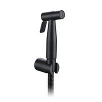 Handheld Brass Black Chrome Brushed Stainless Steel Wall-hung Toilet Toilet Bidet Sprayer Corner Drain Valve Kit black