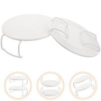 2 Pcs ABS Microwave Oven Food Rack Tray Storage Rack Steaming Tray for Steaming Straining Kitchen Barware Organizer balta
