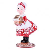 Christmas Ornaments Resin Santa Claus With Gingerbread Biscuit Factory Series Home Table Decorations For Christmas Room Decor