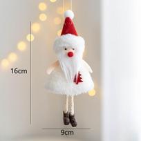Kalėdų angelo lėlė Metų dovanos Kalėdinės dekoracijos namams Natal Kalėdų eglutės pakabukai Ornamentai Noel Deco beige