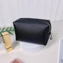 Fashion Women's Portable Cosmetic Bag Mini Jewelry Bag Lipstick Bag Travel Small Makeup Organizer Storage Bag L white