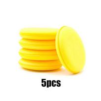 Car Waxing Sponge Pad Polish Foam Applicator Car Round Waxing Polish Sponges High Density Auto Detailing Accessories Tools 100mm