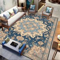 Persian American Retro Carpet Large Area Living Room Decorate Home Rug Non-slip Bedroom Cloakroom Lounge Rug Washable Floor Mat 60x90cm door mat