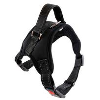 Nylon Dog Harness Collar Adjustable No-Pull Dog Harness Reflective Outdoor Pet Vest for Medium Large Dogs Pet Traction šviesiai rausvos spalvos