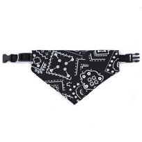 Languotas su apykakle šuns kaklaskarė šunų bandana naminio gyvūno trikampis rankšluostis naminio gyvūno aksesuarai kačių šalikas juoda