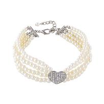 Pet Products Puppy Accessories Cat Supplies Bow Dog Bell Cat Jewelry Pearl Necklace Pet Bow Collar balta