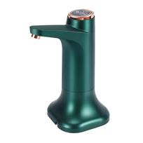 Electric Water Bottle Pump with Base USB Water Dispenser Portable Automatic Water Pump Bucket Bottle Dispenser - Green CHINA
