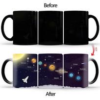 Solar System Coordinate Map Cup BSKT-225 Original Mug Mug Anime Color Change Cup Coffee Mugs Cups Porcelain Mugs Free Shipping 301-400ml