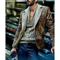 Autumn and Winter New Fur All-in-one Jacket Warm Fur Coat Imitation Leather Men's Coat 5XL gray
