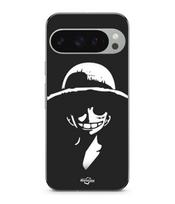 Coque - MANIACASE - Google Pixel 9 Pro - Souple - Noir - Motif Monkey D. Luffy juoda