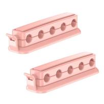 Stalinio mobiliojo telefono duomenų įkrovimo kabelis Fiksuotas sagtis Stalo kraštas Neperforuojamas Magnetinio kabelio valdymas 3pcs juoda