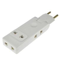 4 viename sieninio lizdo ilgintuvas Eu elektros lizdas 180 laipsnių kištuko adapteris Kelioninis adapteris nešiojamas maitinimo keitiklis balta
