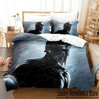 Spartan Bedding Set Single Twin Full Queen King Size Bed Set Adult Kid Bedroom Duvet cover Sets 3D Print Anime Bed Sheet Set 70x133cm 2pcs gray