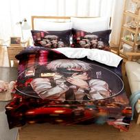 3D Anime Tokyo Ghoul Patalynės Komplektas Dvigulė Karališka Lova Vaikų Miegamojo Pūkinių Paltai Komplektas Animacija Tokyo Ghoul Pritaikomas stilius 70x133cm 2pcs