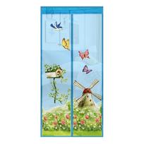 Apsaugokite nuo uodų ekrano šifravimo magneto nuo uodų tinklelio užuolaidos tiulio durų ekrano magnetinis moustiquaire Porte 3 spalvos 90x210CM white