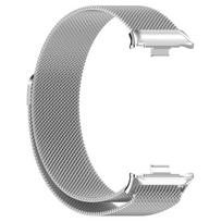 Magnetinis metalinis dirželis, skirtas „Xiaomi MiBand 9 Pro“ išmaniajai apyrankei, pakeičiantis Milanese kilpinę laikrodžio apyrankę, skirtą „Mi Band9 Pro“ MiBand 9 Pro sidabras