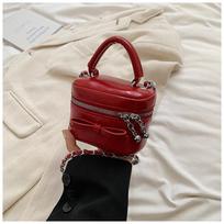 Red Mini Handheld Small Square Bags For Women  New Bow Chain Versatile Crossbody Bags Trendy PU Leather Lipstick Purse Mini(Max Length<20cm)