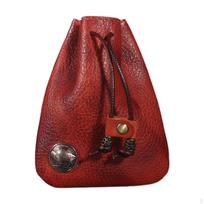 Compact Drawstring Pouch for Coins and Keys Ideal Outdoor Adventures raudona