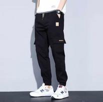 Spring and Fall Models Tide Men's Casual Long Pants Fall Loose Bunched Foot Harlan Pant Plus Size XXXXXL juoda