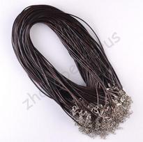 Vogue Lobster Clasp Jewelry Making String Cord Necklace DIY Necklace Charms Findings 10 Pcs 1.5mm Adjustable Chains Real Leather String Cord kava