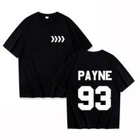 New Fashion Liam Payne Tribute Rap Payne 93 Print Unisex Women Summer T Shirts Short Sleeve 4XL juoda