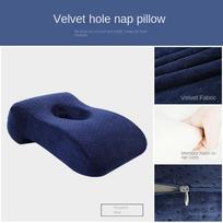 Travel Cushion Nap Sleeping Pillow Foam Slow Rebound Desk with Hollow Design for Face Down Pillows Headrest Neck Protection see below