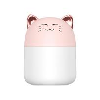 Smile Cat Humidifier Small USB Home Desktop Atomizer Car N-aughty Tige Humidifier One Size balta