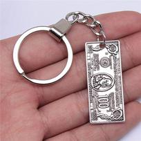 1 vnt. 42x18mm Pinigų JAV dolerio pakabukai Raktų pakabukas Geriausia dovana ADM gray
