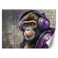 Wallpaper DJ Monkey Purple 100x70 violetinė