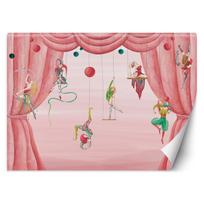 Tapetai Cirko akrobatai 100x70 raudona