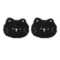 2pcs Pet Hair Remover for Laundry Dog Hair Remover for Laundry Frictional Bear Shaped Hair Laundry Reusable Clothes Anti-Winding Adsorption 2 pcs black