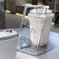 Kosminis telefono dėklas iPhone 11 13 XR 15 Pro Max 12 16 Pro Max iPhone 14 7 8 Plus XS Max Samsung A15 A55 A05 Redmi 12 13C 13 9 Huawei Mate 30 40 iPhone 15 balta