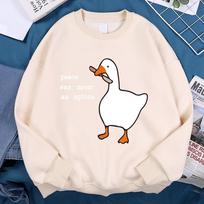 Peace Was Never An Option Clothing Women Unisex Loose Crewneck Hoodie Autumn Fleece Warm Menswear New Hoody High Quality Sweatshirts XL geltona
