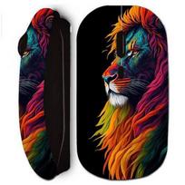 Black Wireless Mouse Majestic Lion Colorful Maniacase