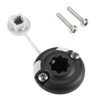 Canoe Kayak Mount Base With Screws Inflatable Boat Sea Fishing Rod Holder Mount Base Boat Railing Mounting Base white