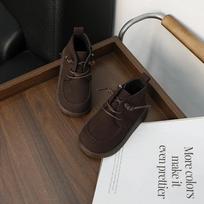 Vaikams Mergaitėms Batai Batai Retro Paprasti Vaikų Mados Ankle Boots Neslystantys Universalūs Mažiems Vaikams Vienspalviai Trumpikės Batai Užtrauktukas 22 ruda