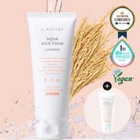 S-Nature Aqua Rice Mildly Acidic Cleansing Foam 160ml Special (+20ml)