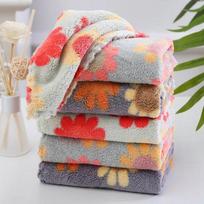 5Pcs/set  Coral Fleece Sunflower Cleaning Cloth Rags Absorbent Kitchen Dish Cloth Household Cleaning Cloth Wiping Towel ARI 5pcs