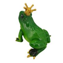New Frog Princess Ornament Statue Garden Garden Study Room Ornament Resin Crafts Home Decoration Accessories žalia